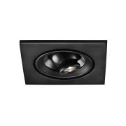 EGG DLS innfelt spot Riga Zooom, kantet, svart, 2700K