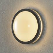 EGLO connect Locana-C utendørs LED-vegglampe sølv