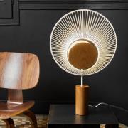 Forestier Oyster design-bordlampe, hvit