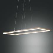 LED-hengelampe Bard, 92x32cm, matt gull-finish