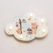 Taklampe Little Indians, bildesky, mint