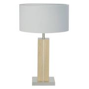 HerzBlut Dana bordlampe, eik natur, hvit, 56 cm