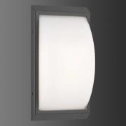 Utendørs LED-vegglampe 053 i stål, grafitt