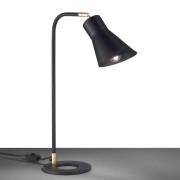 Bordlampe Conico, svart/gull