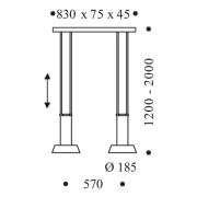 OLIGO Glance LED-pendellampe 2 lyskilder hvit matt