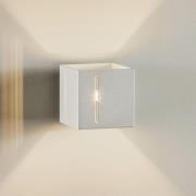 Vegglampe Topic up/down i aluminium, grå