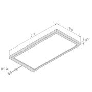 LED-benkbelysning Sky Sonar 3 stk 4 000 K stål