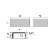 Orion H B utendørs LED-vegglampe up/down hvit 830