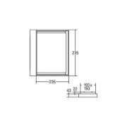 BRUMBERG 60108 LED-taklampe, kvadratisk