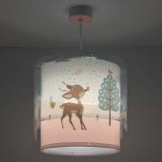 Dalber pendellampe for barn Loving Deer, hjortmotiv