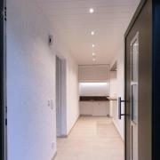 Innfelt LED-taklampe Acrux, Ø 10 cm, sølvmatt, CCT