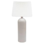 PR Home Riley bordlampe, hvit/beige, høyde 54 cm