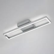 Yoko LED-taklampe, opp/ned, 70x13,5 cm, nikkel