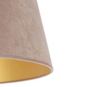 Lampeskjerm Cone 18 cm, beige/gull