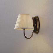 Classic vegglampe med buet arm