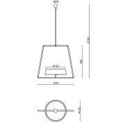 LED-hengelampe Miram med batteri, dimbar, grønn