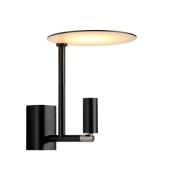 LED-vegglampe Kelly, justerbar spot, svart/nikkel