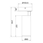 LED-takstrahler Lucea, justerbar, 10 W svart