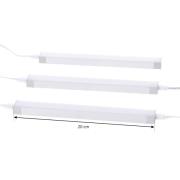 Prios Esbena LED-benkbelysning CCT 20 cm sett med 3 stk
