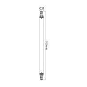 LED-våtromslampe Tri Proof Slim, lengde 70 cm