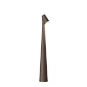 Vibia Africa LED-bordlampe, høyde 40 cm, mørk brun