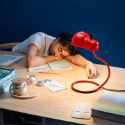 Stilnovo Minitopo LED-bordlampe, spesialrød