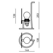 Stilnovo Bugia LED-bordlampe grønn