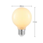 LED-pære E27 4W G80 2 700 K dimbar opal 3 stk