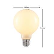 LED-pære E27 4W 2 700 K G95 globe dimbar opal 2stk