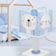 Dalber Baby Jungle bordlampe til barnerom, blå