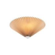 Plisado taklampe, beige, Ø 42 cm