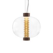 Kundalini Bolha LED-pendellampe av glass, rav