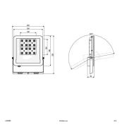 EVN Panthera utendørs LED-spot IP65 30 W 3 000K