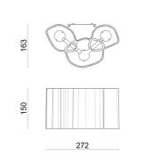 Honey LED-vegglampe 27,2 cm