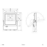 EVN Panthera utendørs LED-spot IP65 10 W 4 000K