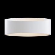 Trame LED-vegglampe, oval form i hvit