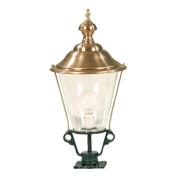 Veilampe K3b med kobberdeksel, grønn