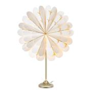 Marigold dekor.stjerne som bordlampe, hvit/messing