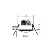 BRUMBERG BB14 innfelt dim-til-varm RC hvit glans