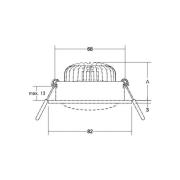 BRUMBERG Tirrel-R innfellingsspot GX5,3 rund hvit