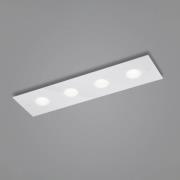 Helestra Nomi LED-taklampe 75x21cm dim hvit