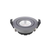 LED-takinnbyggingsspot Diled, Ø 8,5 cm, 6 W, 3000 K, antrasitt