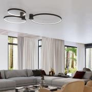 LED-taklampe Rio 78, Ra95, 4 000 K, svart