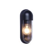 Cap utendørs vegglampe, svart, høyde 24 cm