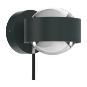 Puk Mini Wall+ LED, klare linser, antracitt/krom