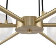 Maytoni Vision pendellampe, gull, seks lamper