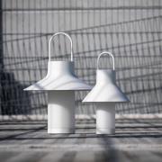 LOOM DESIGN LED-batteridrevet bordlampe Shadow Small, hvit, IP65