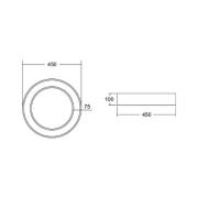 BRUMBERG Biro Circle Ring Ceiling Ceiling Ø 45 cm on/off hvit 830