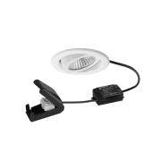 BRUMBERG LED innfelt spotlight BB09, av/på, koblingsboks, hvit