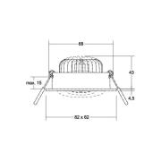 BRUMBERG LED-spot BB36 on/off-tilkoblingsboks strukturert svart